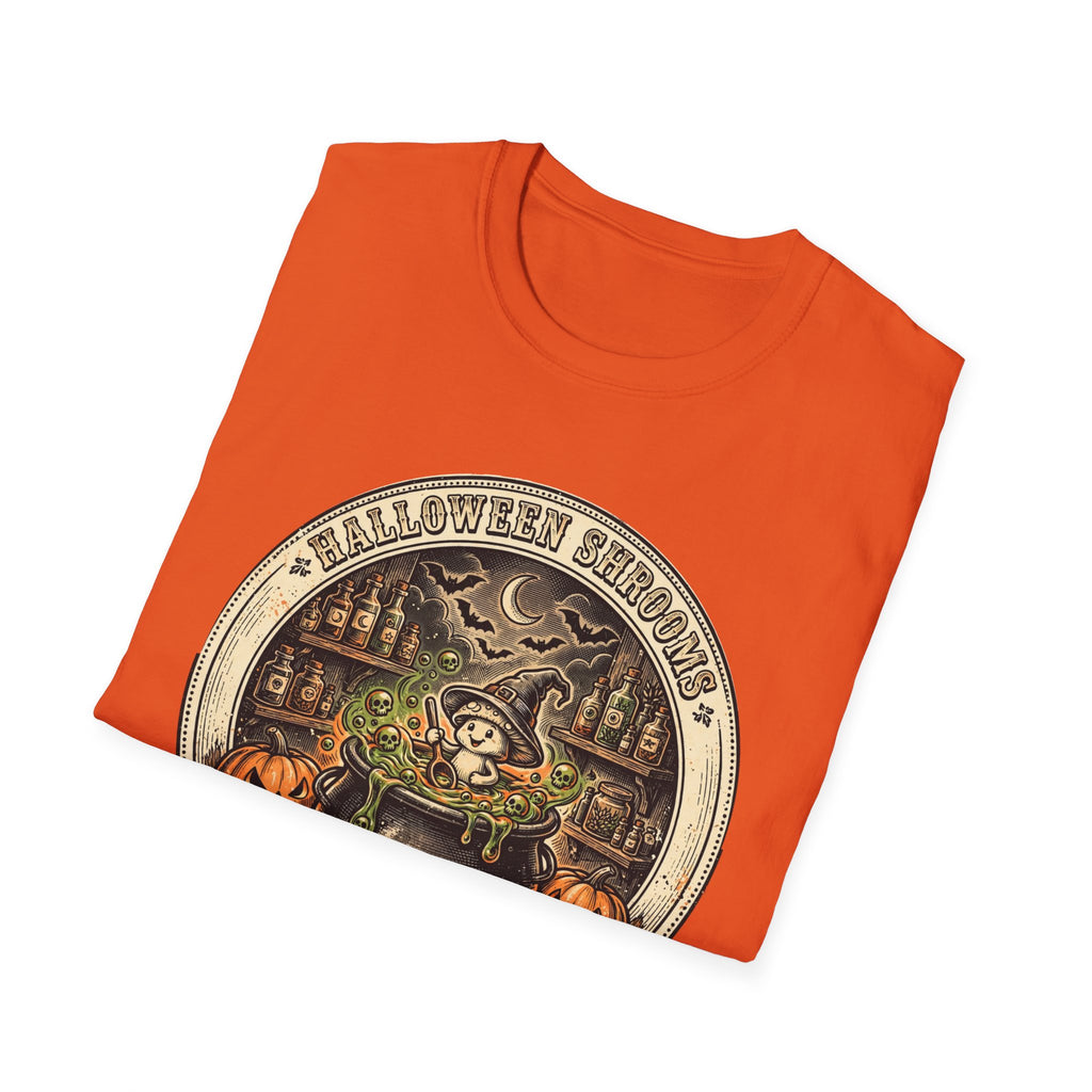 Halloween Shrooms Spooky Cauldron Halloween Tee