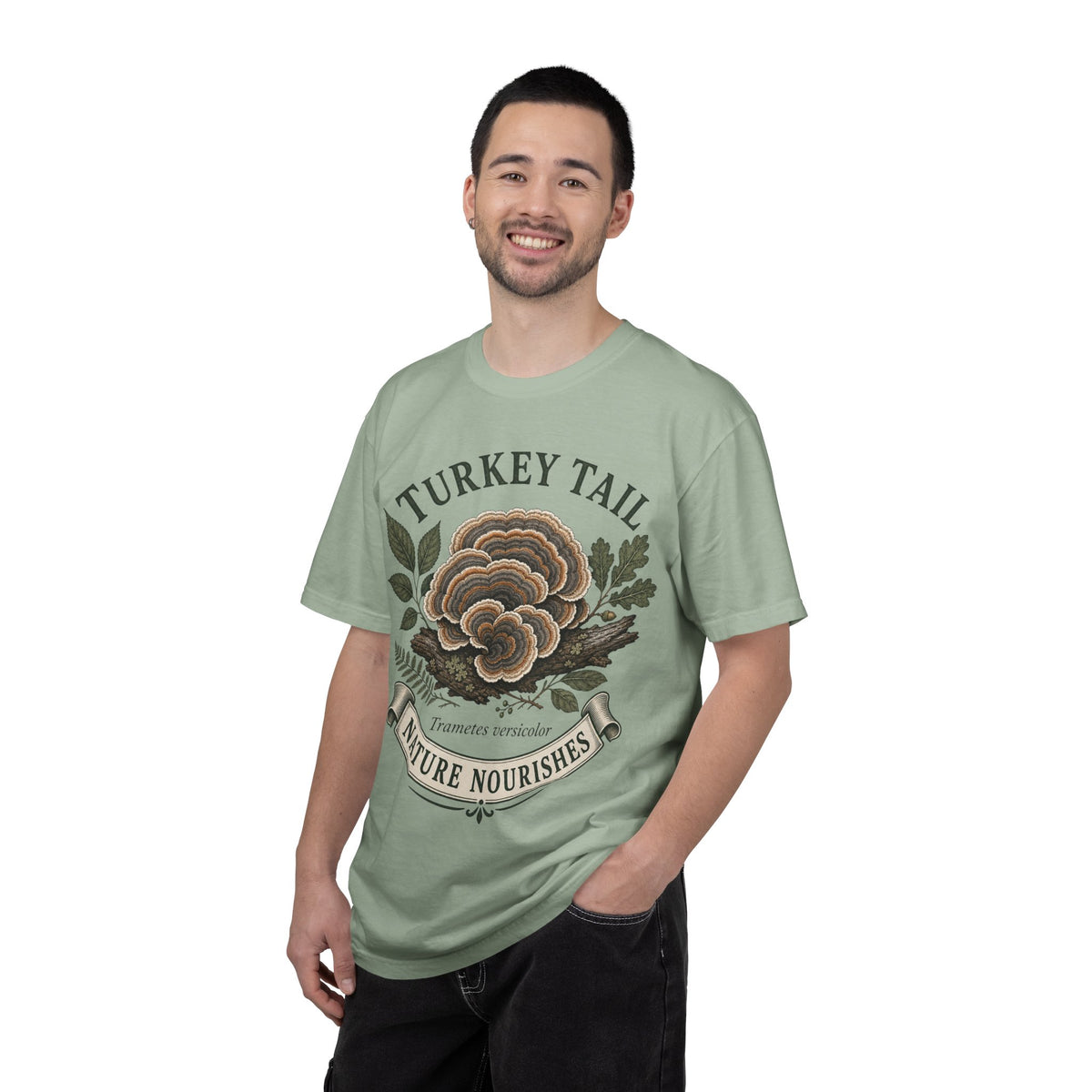 Turkey Tail Mushroom T-Shirt — Nature Nourishes Botanical Tee
