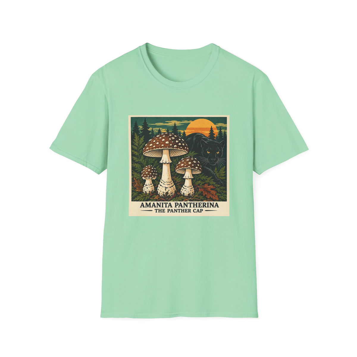 Amanita Pantherina - The Panther Cap Vintage Poster T-Shirt