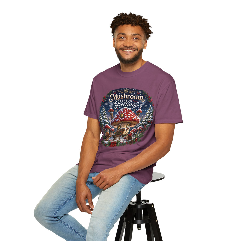 Mushroom Season's Greetings T‑Shirt