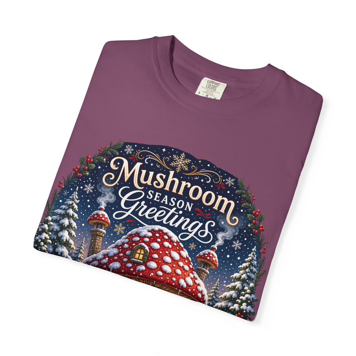 Mushroom Season's Greetings T‑Shirt