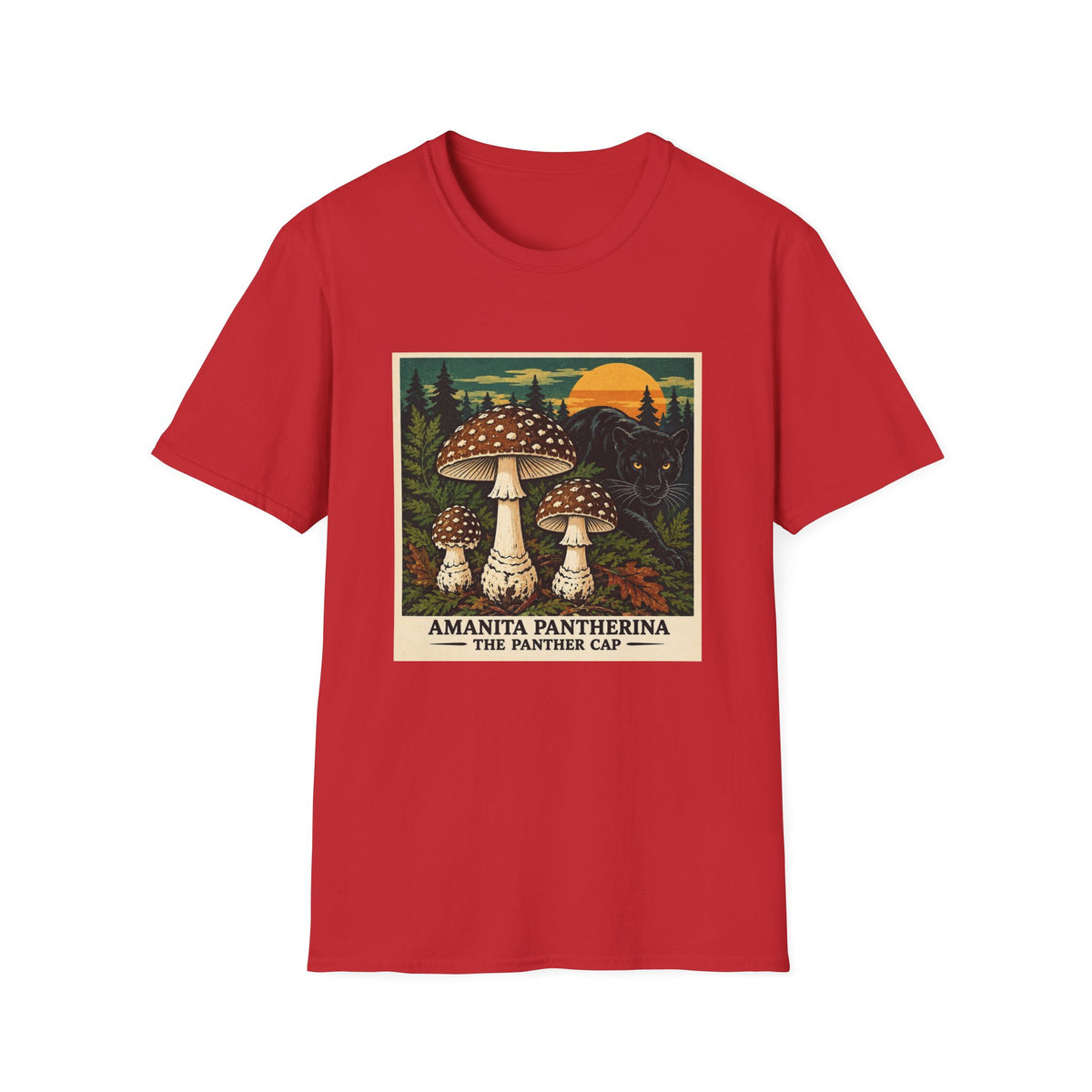 Amanita Pantherina - The Panther Cap Vintage Poster T-Shirt