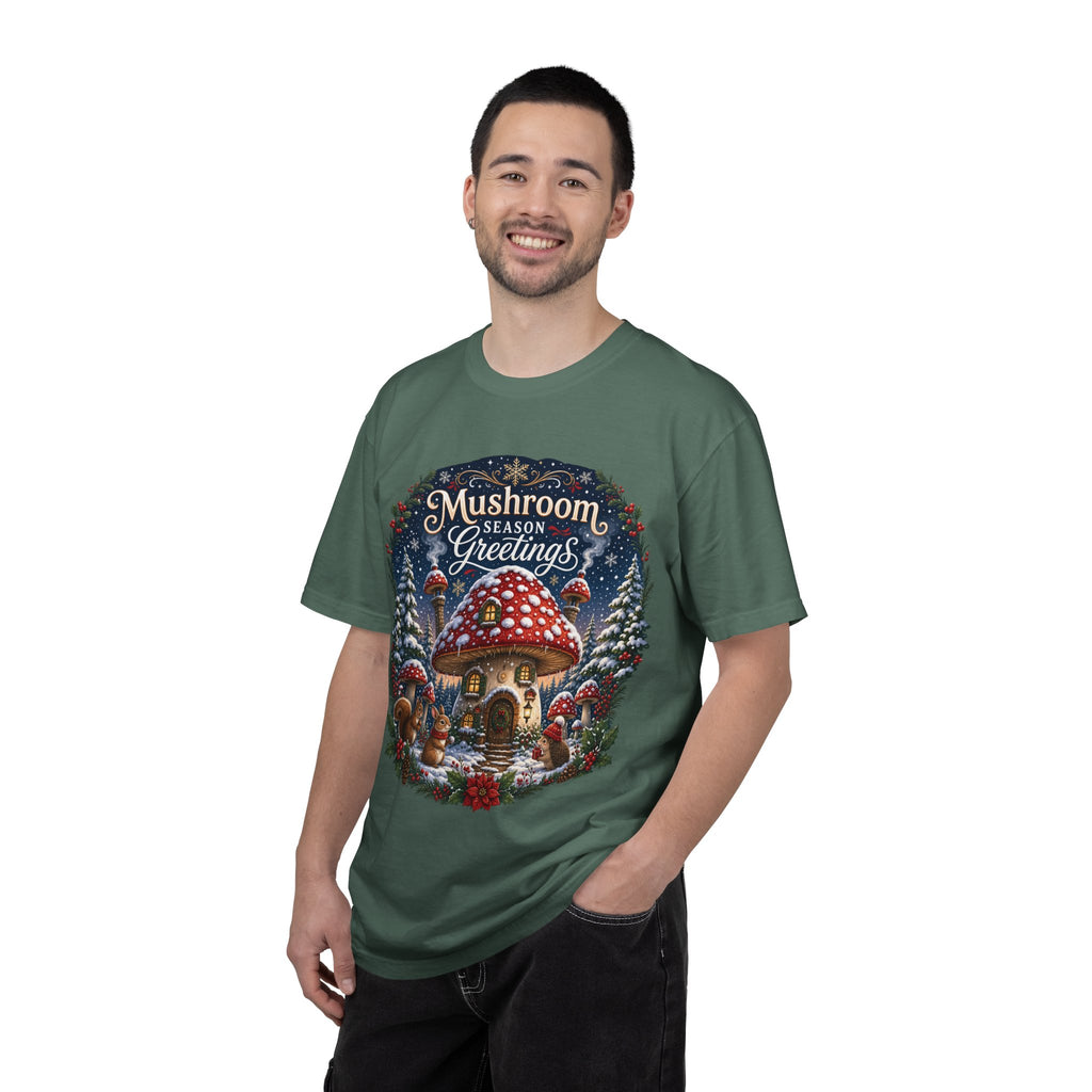 Mushroom Season's Greetings T‑Shirt