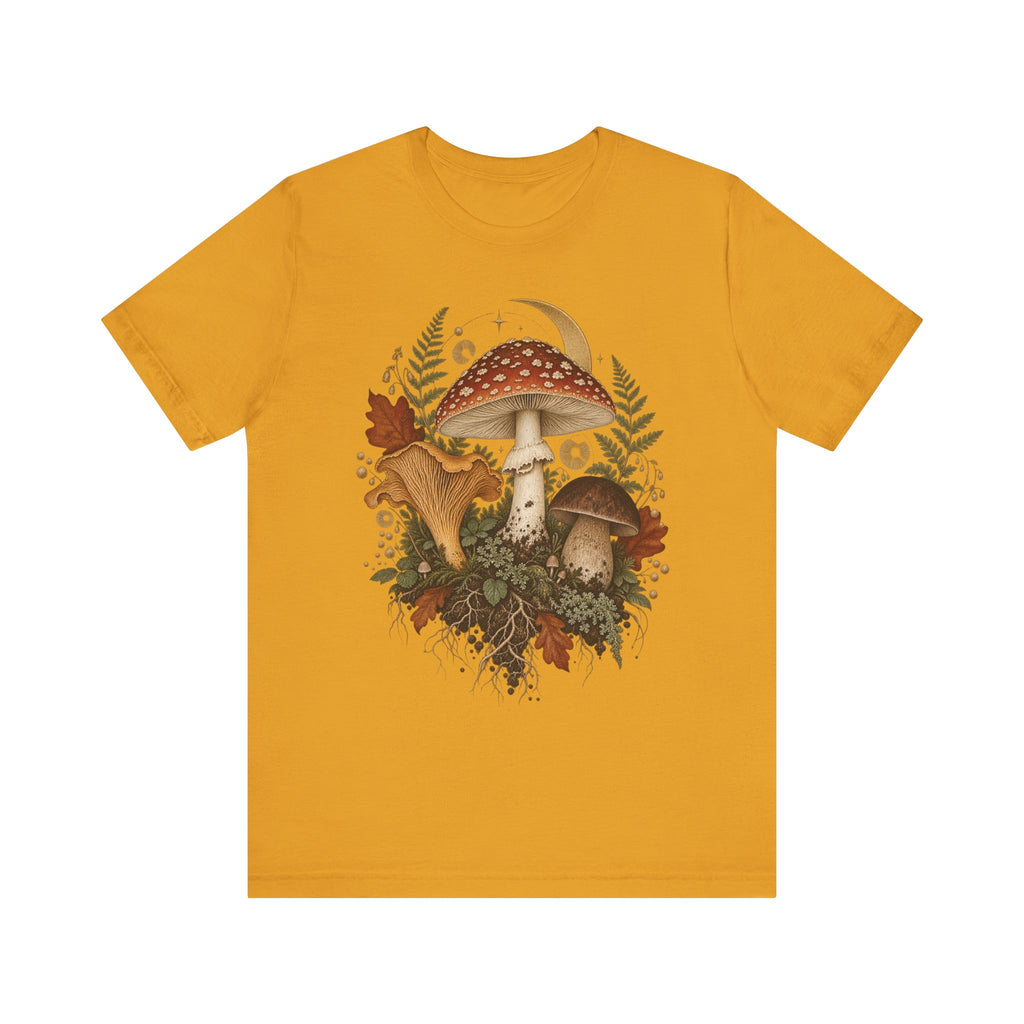 Mushroom Moon T‑Shirt — Vintage Foraged Fungi Tee