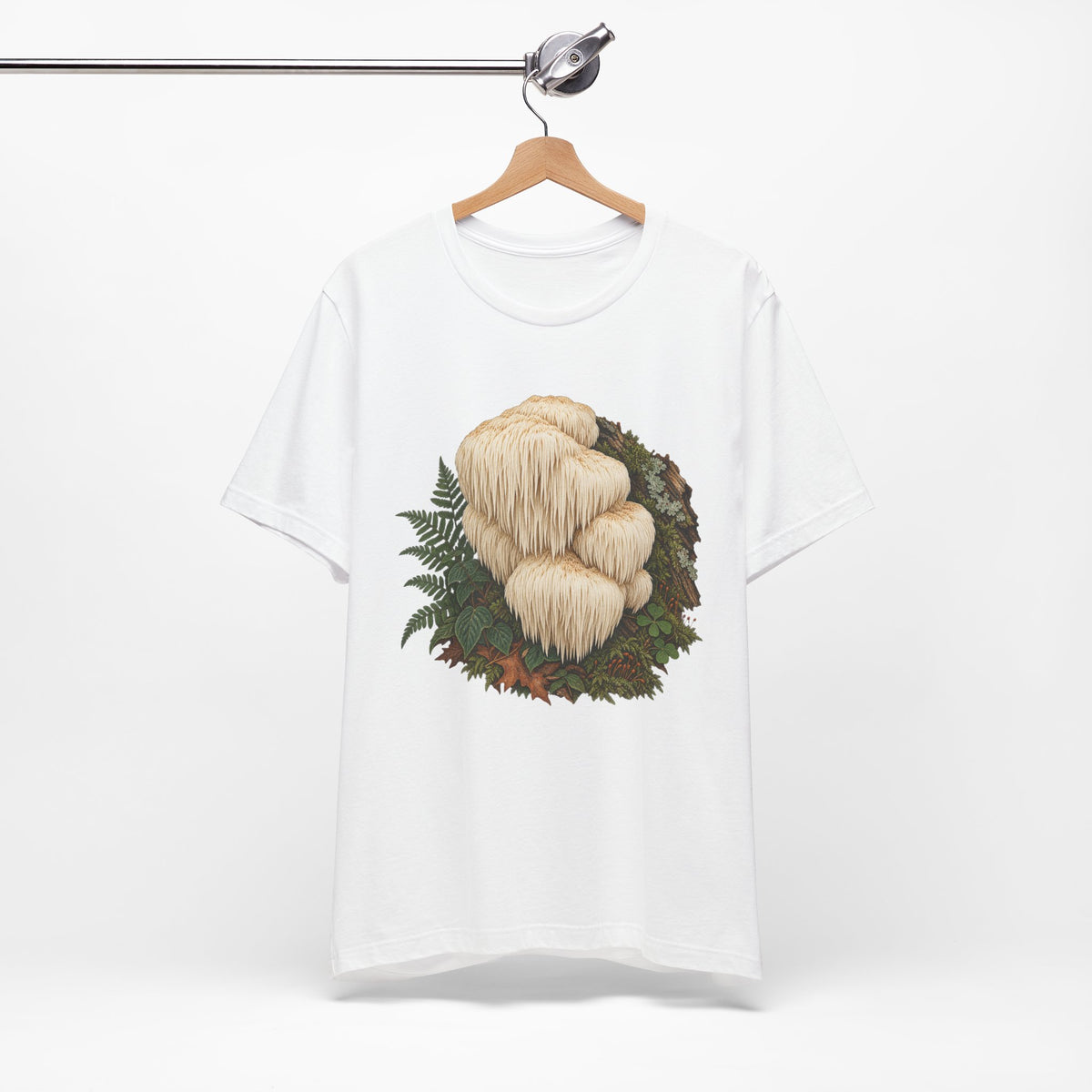 Lion's Mane Mushroom Portrait Tee - Rebuilt