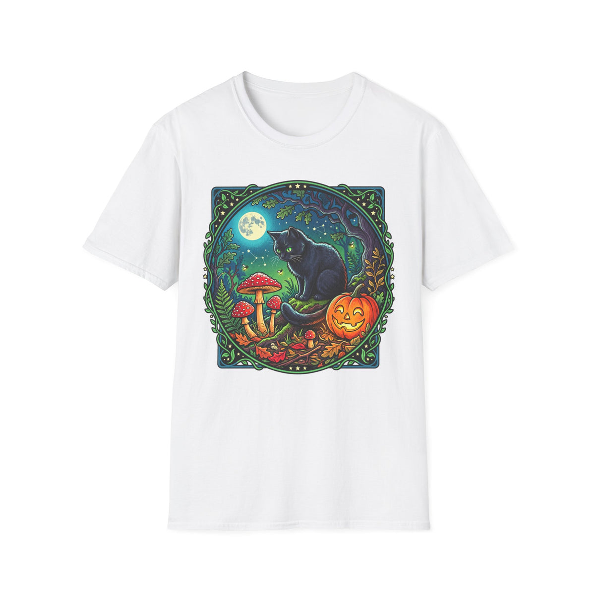 Festive Mushroom Halloween Tee | Universal Apparel Master