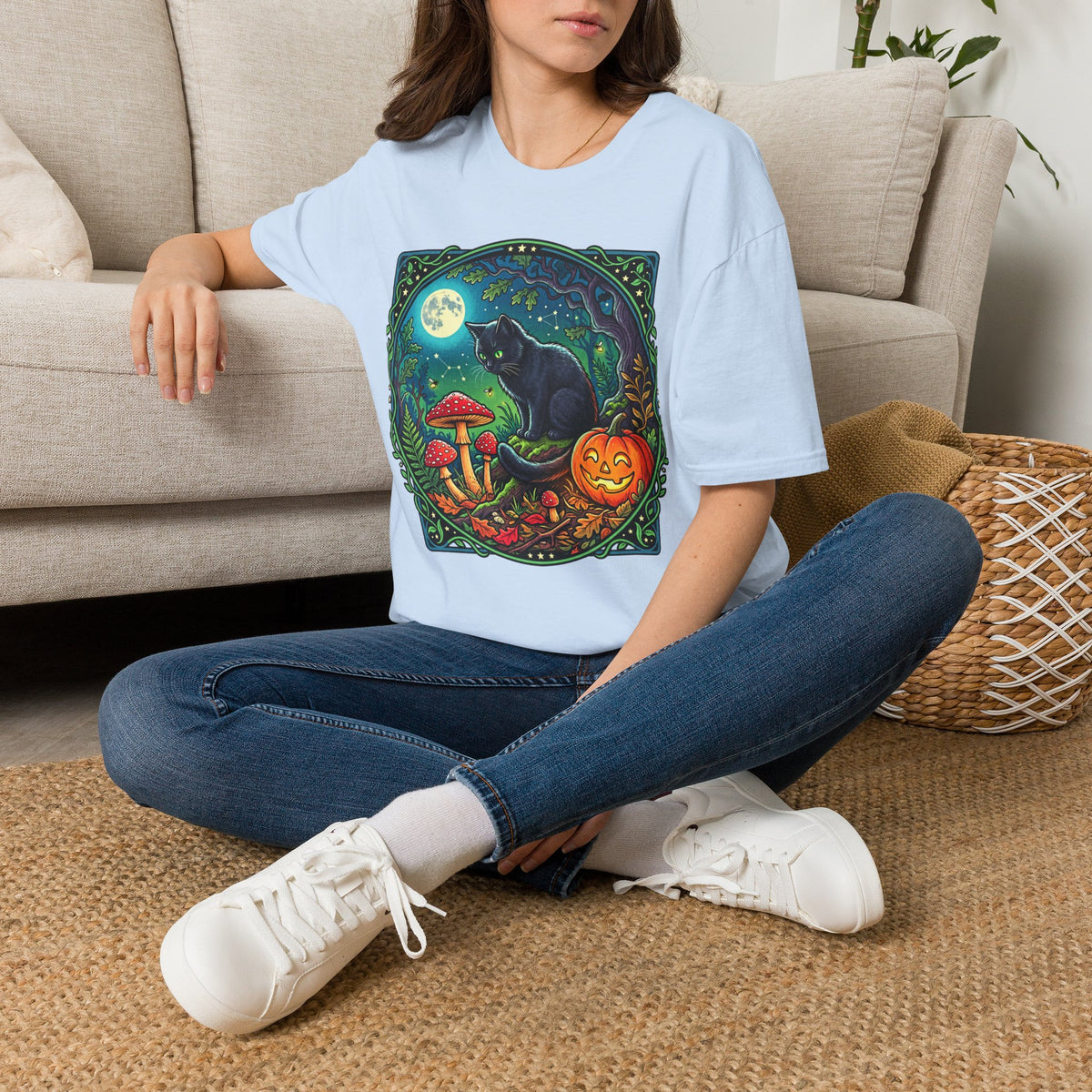 Festive Mushroom Halloween Tee | Universal Apparel Master