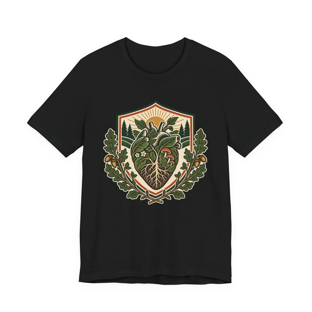 Home Is Where the Heart Grows Botanical Varsity Tee - Corrected