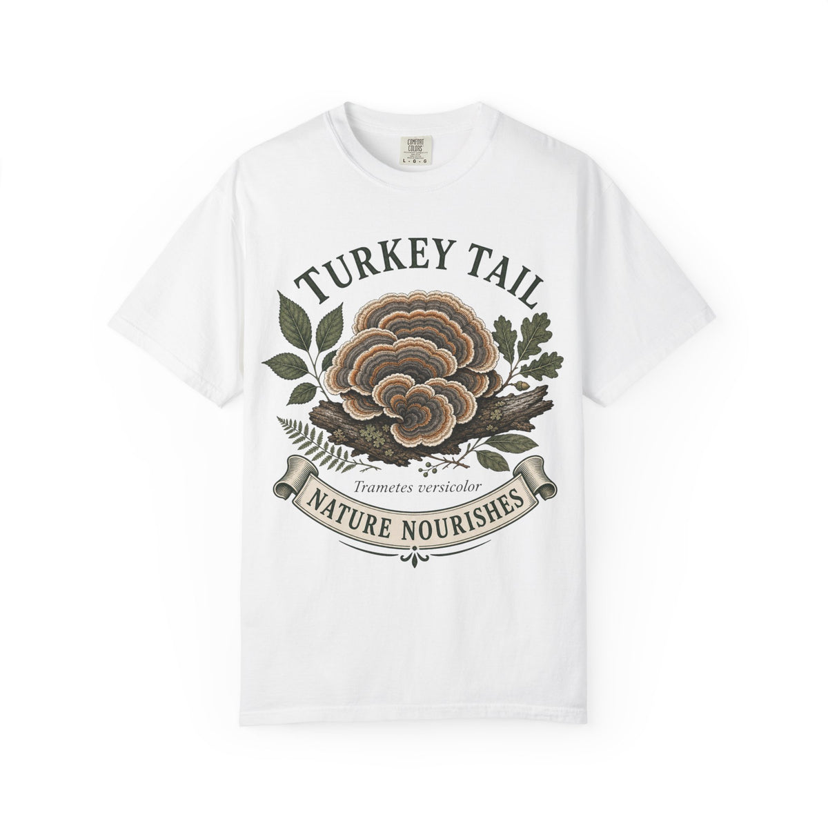Turkey Tail Mushroom T-Shirt — Nature Nourishes Botanical Tee