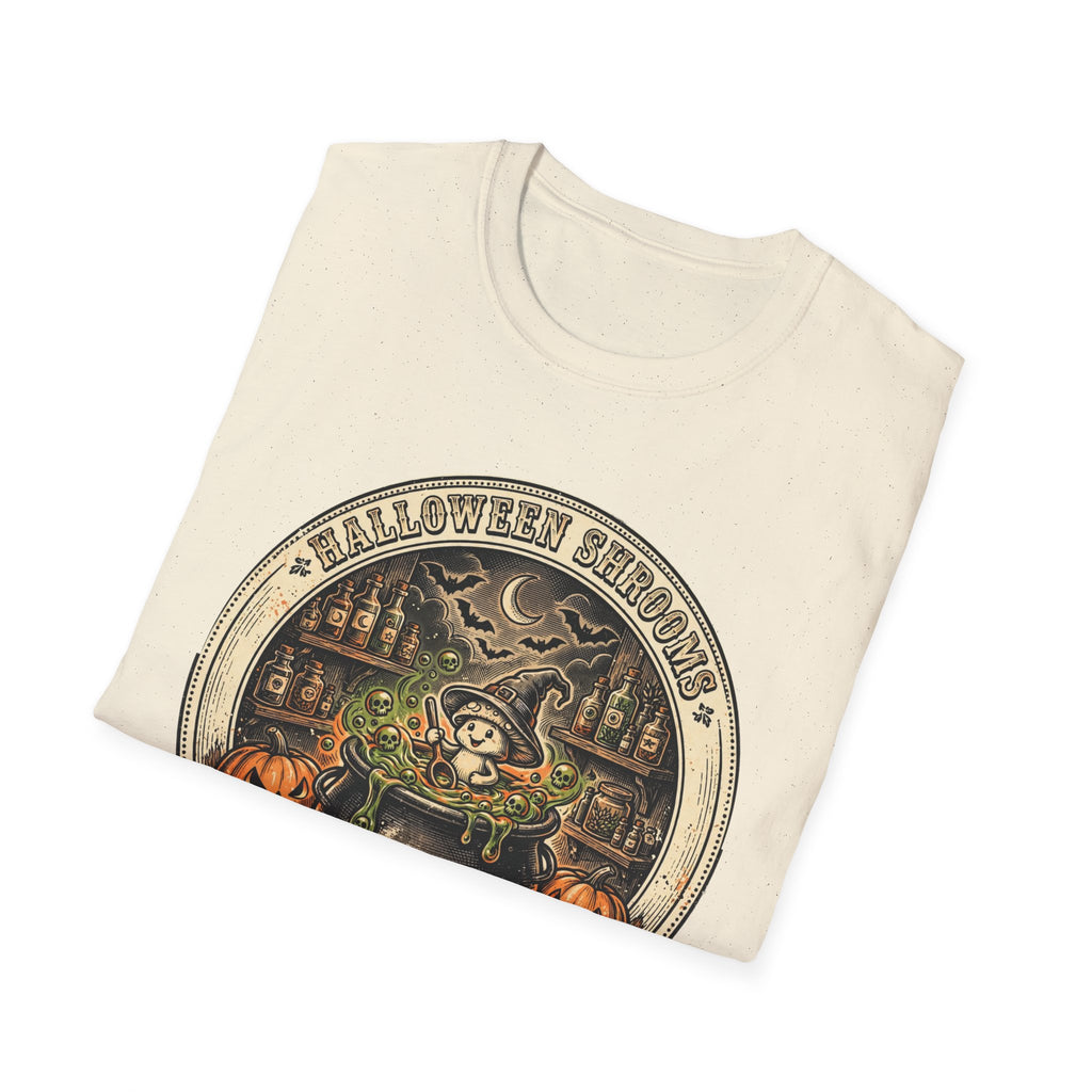 Halloween Shrooms Spooky Cauldron Halloween Tee
