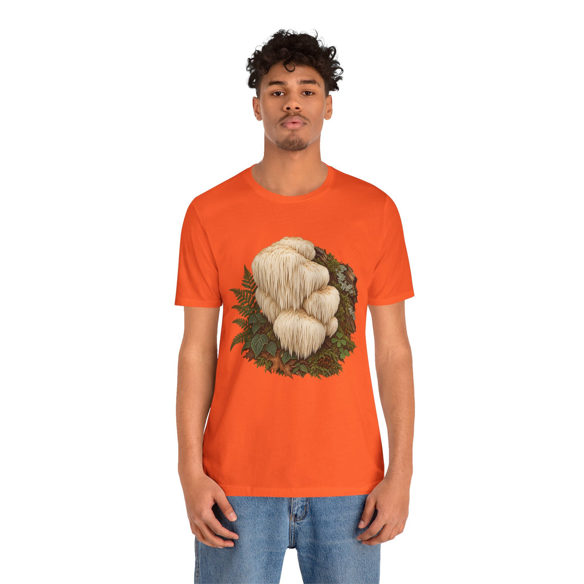Lion's Mane Mushroom Portrait Tee - Rebuilt